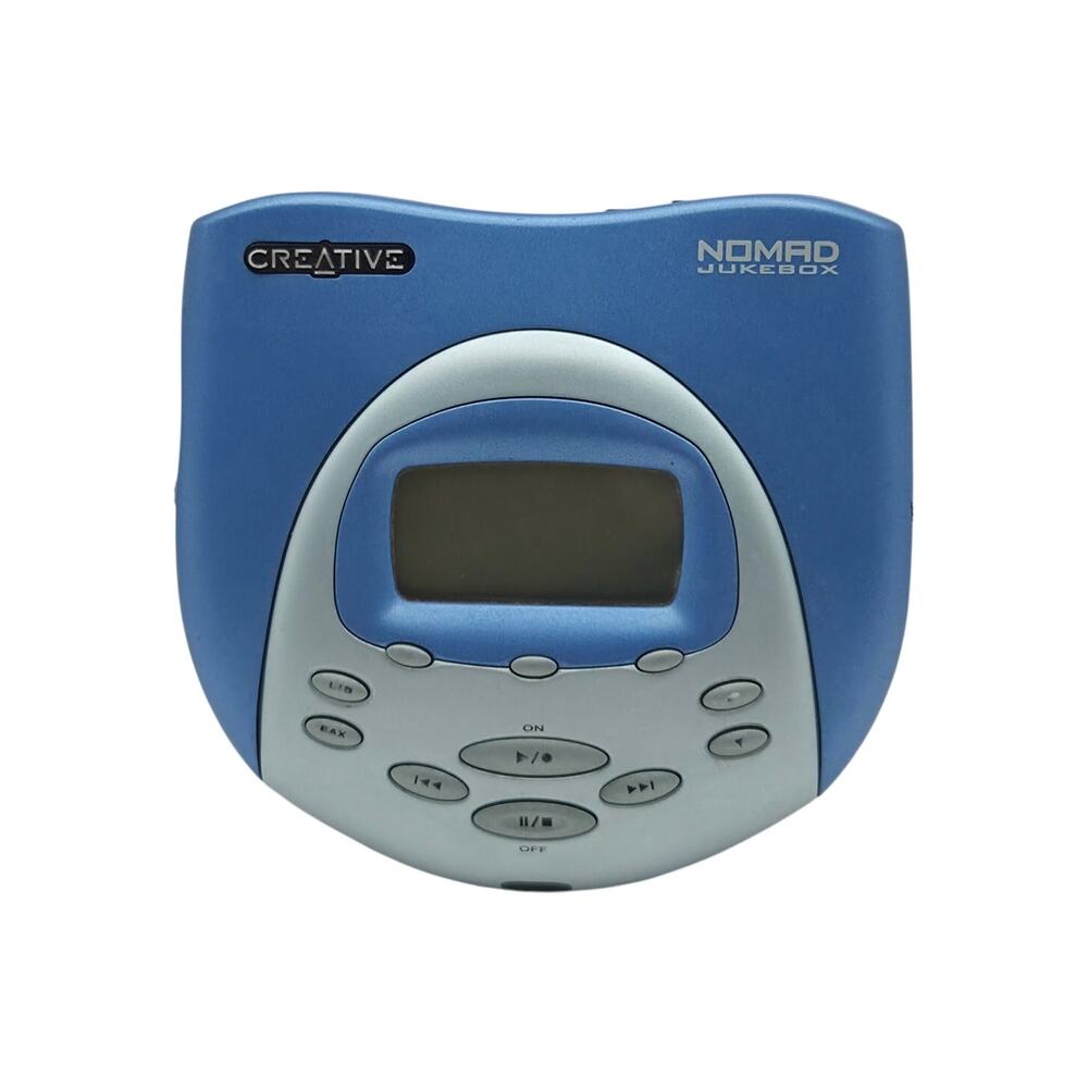 Creative Nomad Jukebox DAPAG01 Blue Digital MP3 Player Parts Repair Not Working
